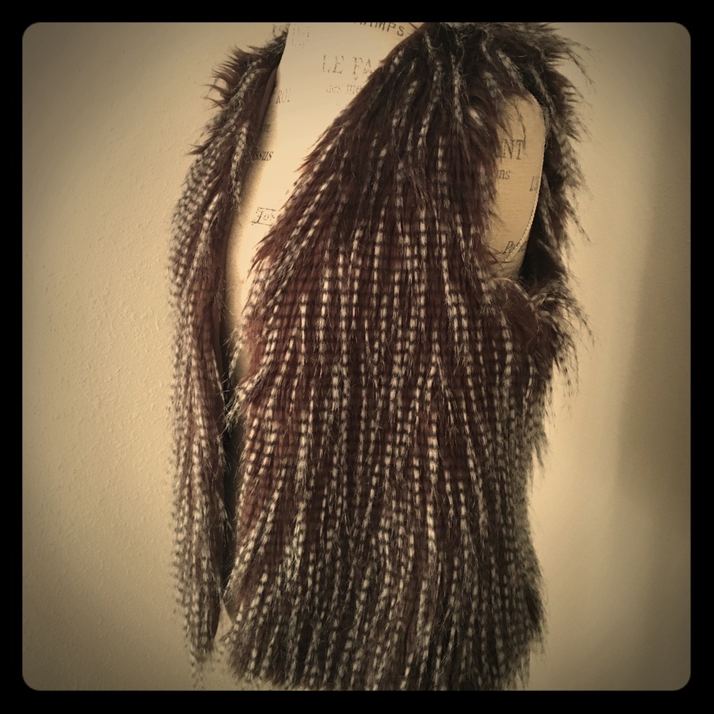 Faux fur vest